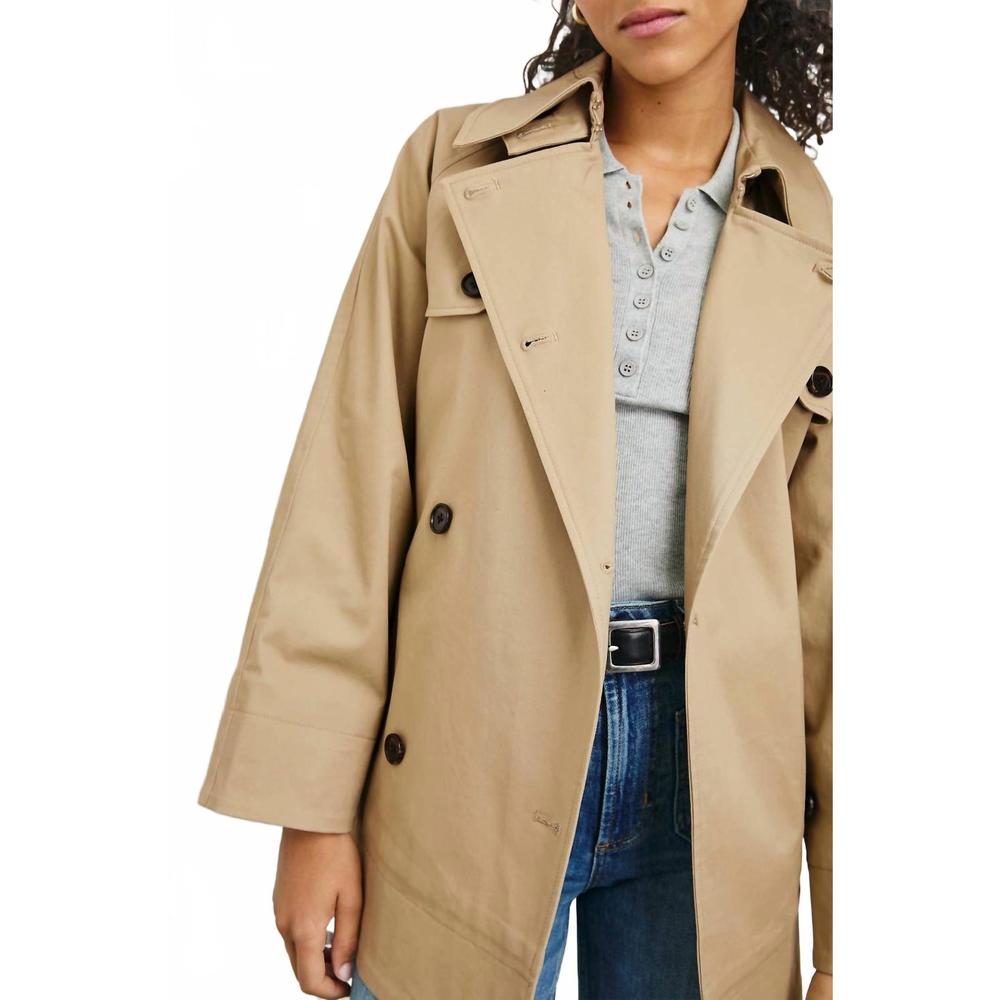 NEW RAILS lucien button front jacket in taupe - Picture 3 of 5
